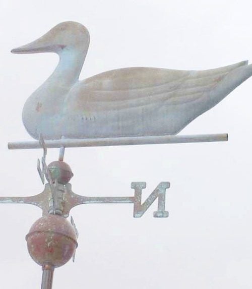 Duck weathervane Verdi 500x573 - Pintail Drake Weathervane Antiqued